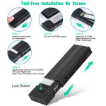 NVMe SSD Case with USB Hub & Card Reader