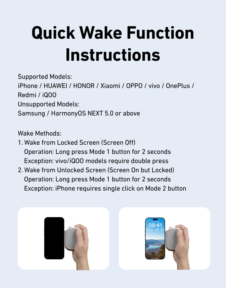 Magnetic Smartphone Camera Grip with Remote