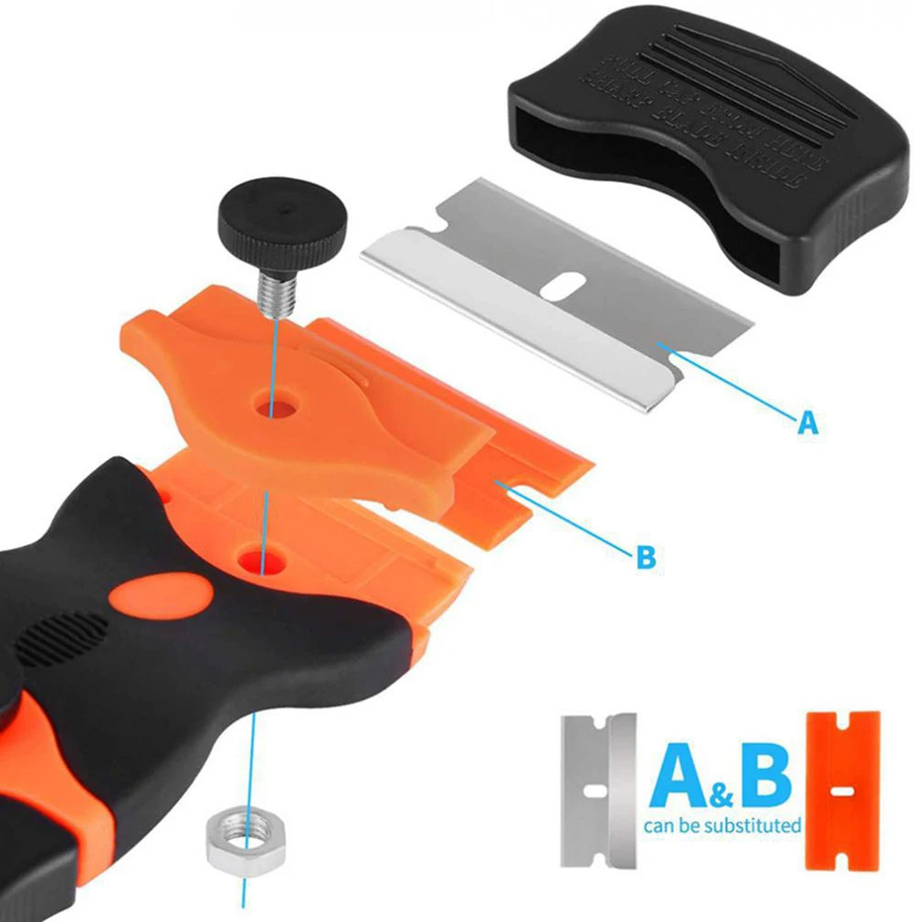 Razor Blade Scraper Set with Replaceable Blades