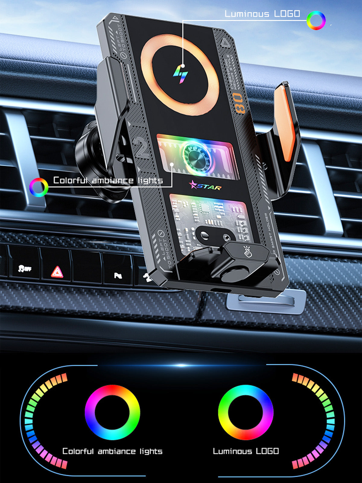 Smart Sensor Car Phone Charger