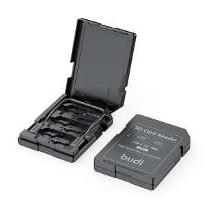 SD Card–Style Multi-Slot Card Reader & Storage