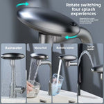 Multi-Functional 4-Mode Waterfall Basin Faucet