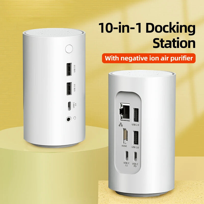 10 in 1 Docking Station with Air Purifier