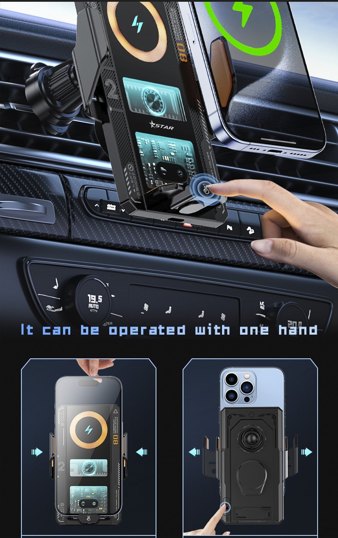Smart Sensor Car Phone Charger