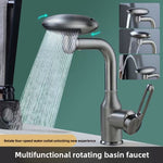 Multi-Functional 4-Mode Waterfall Basin Faucet