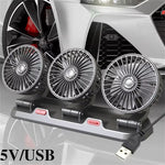 3-Head Rotatable Car Fan