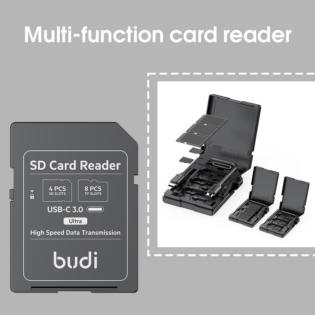 SD Card–Style Multi-Slot Card Reader & Storage