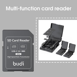 SD Card–Style Multi-Slot Card Reader & Storage
