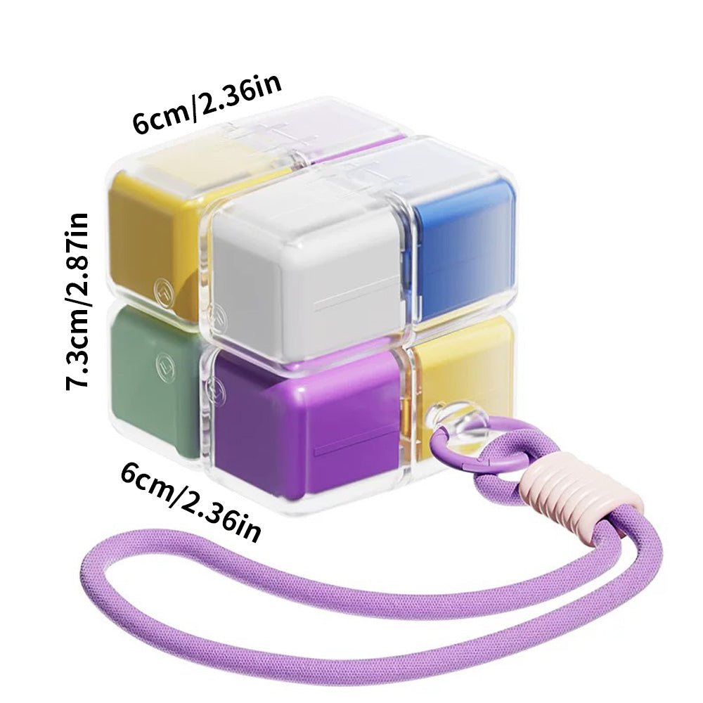 Rubik’s Cube Style Pill Organizer