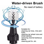 Water-Powered Rotary Cleaning Brush