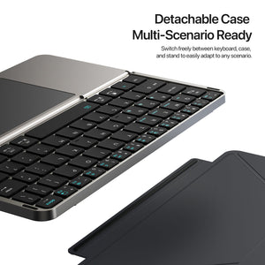 Foldable Bluetooth 5.0 Keyboard with Touchpad & Device Holder