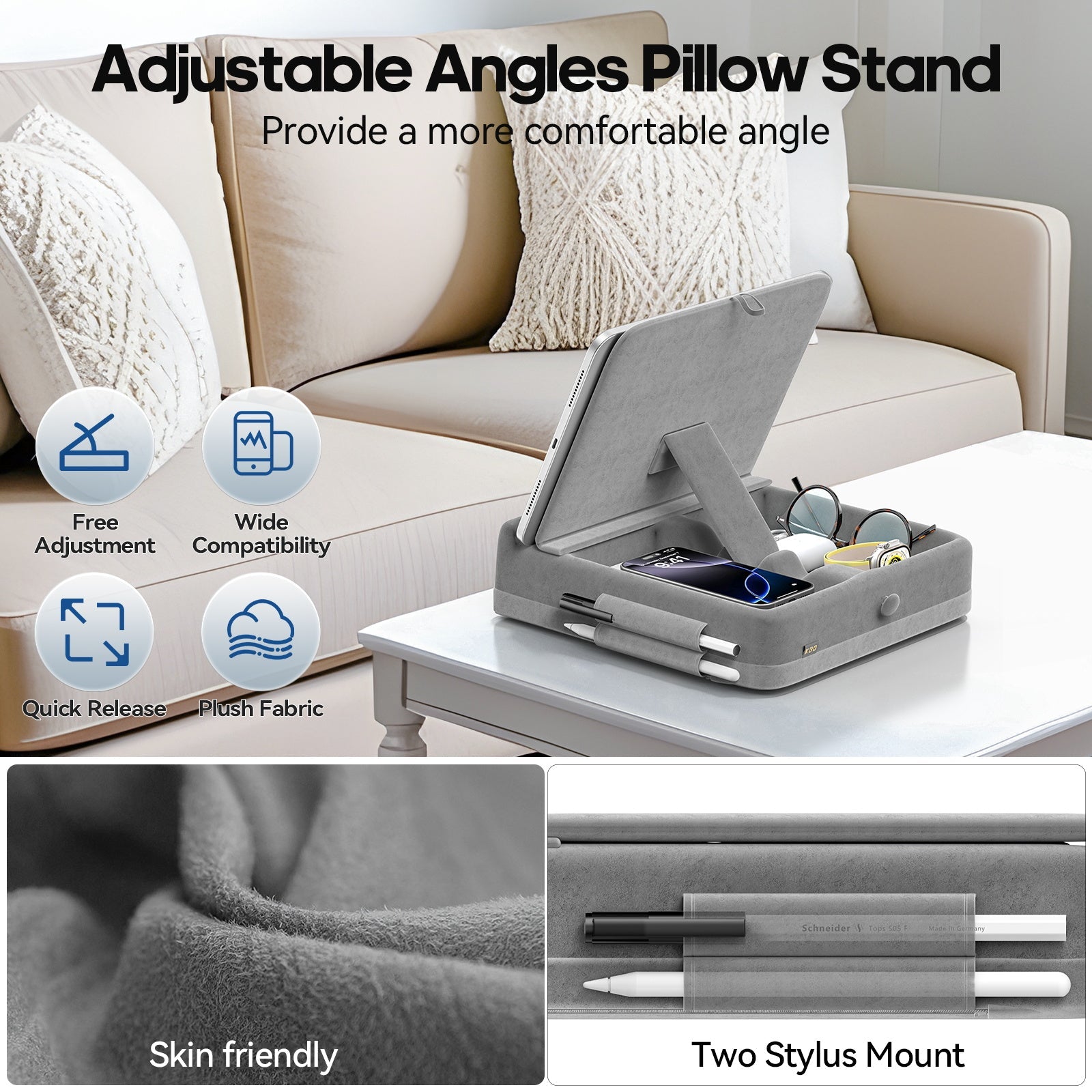 Tablet Stand with Storage