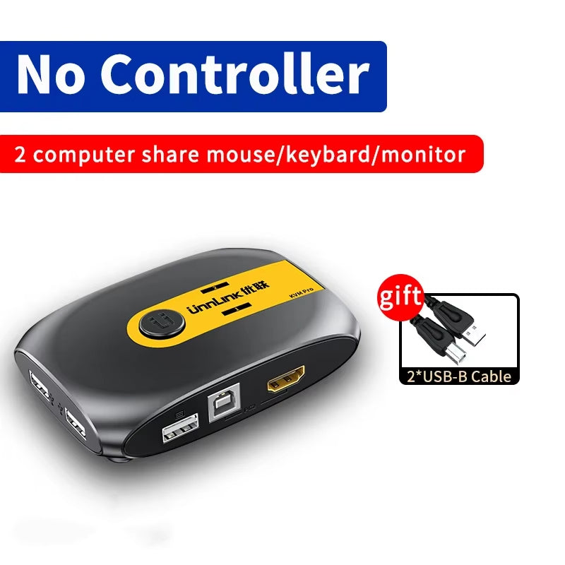 8K HDMI KVM Switch with USB Hub