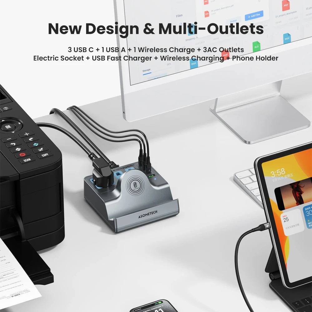 8-in-1 Multifunctional Charging Station