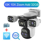 10K Ultra HD 4-Lens Security Camera