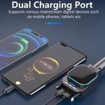 96W 4-in-1 Retractable Car Charger with Bluetooth