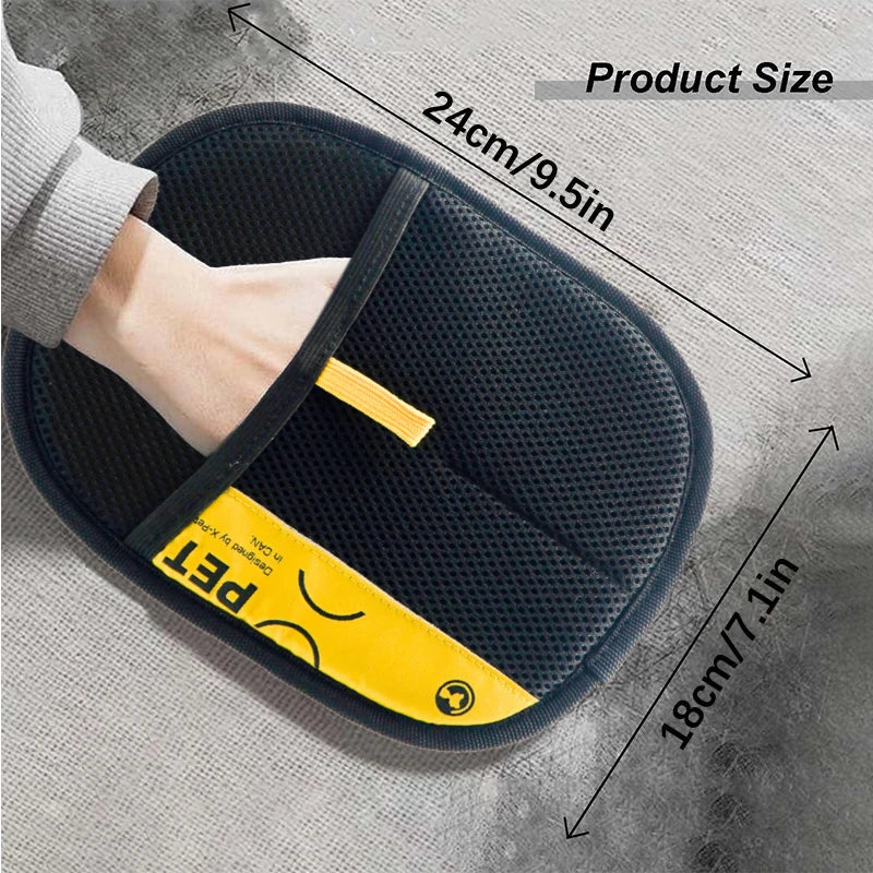 Pet Hair Removal Mitts – Reusable Grooming Gloves