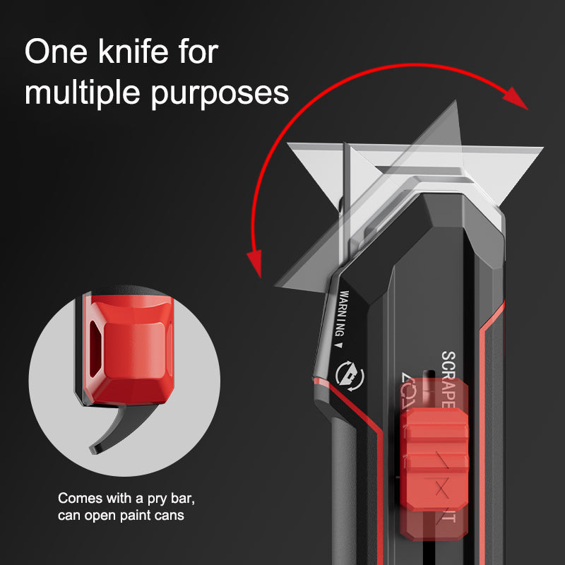 3-in-1 Heavy-Duty Utility Knife & Scraper