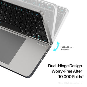 Foldable Bluetooth 5.0 Keyboard with Touchpad & Device Holder