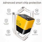 65W Fast Charger with Built-in Type-C Cable