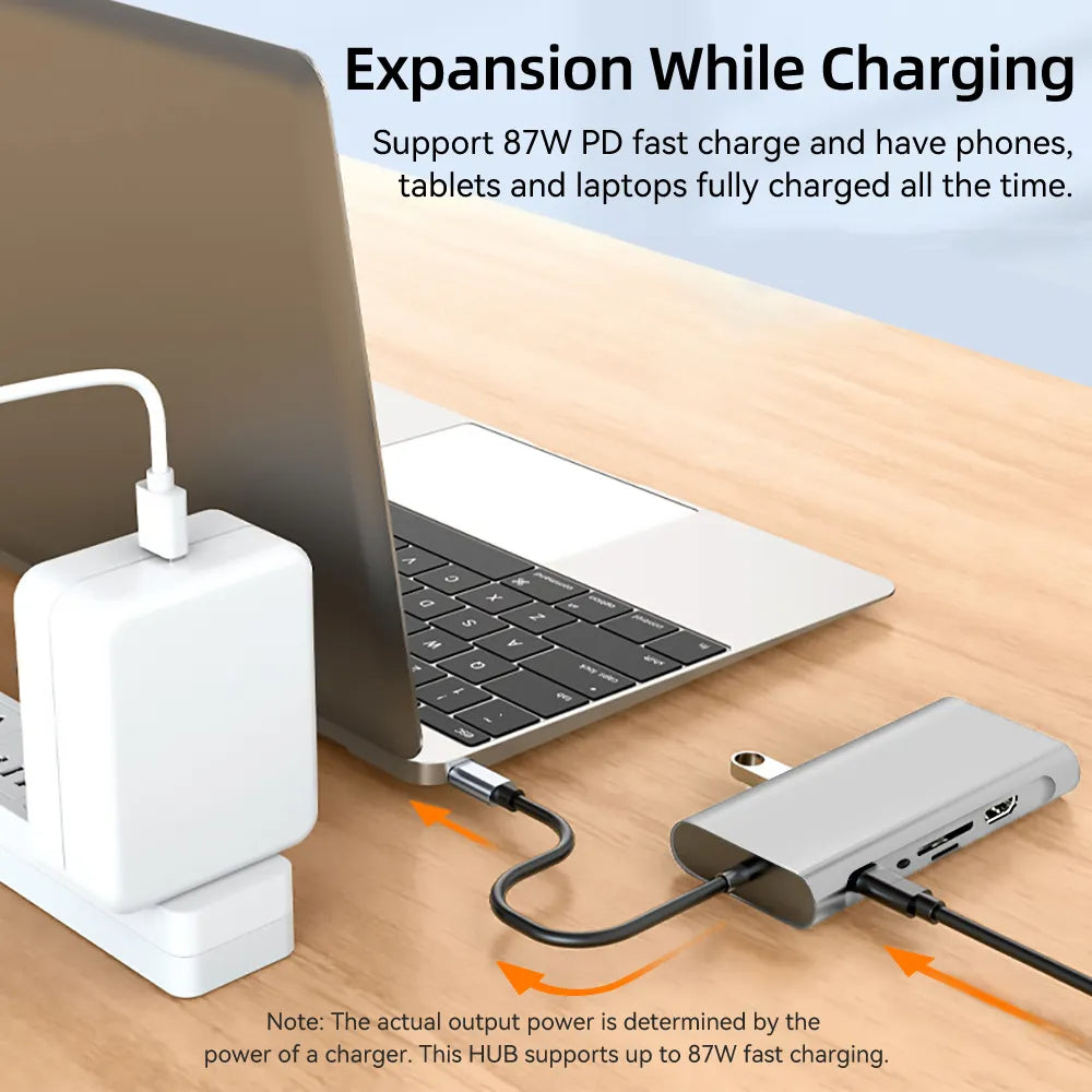 11 in 1 USB C Hub with HDMI & VGA