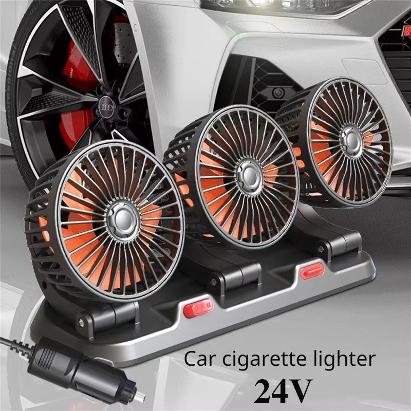 3-Head Rotatable Car Fan