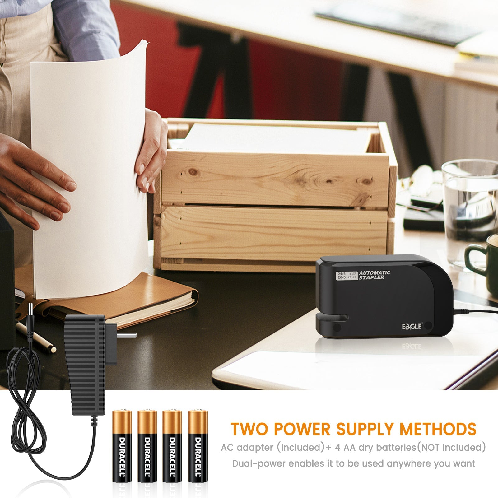 20 Sheets Capacity Automatic Stapler