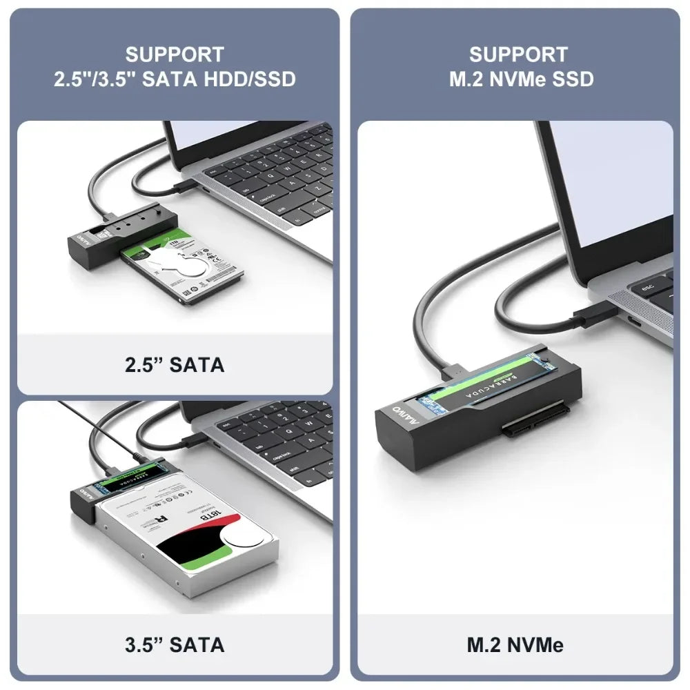 M.2 NVMe & SATA SSD Adapter