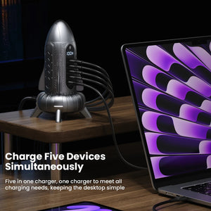 120W Rocket GaN USB Charging Station