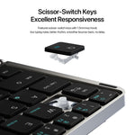 Foldable Bluetooth 5.0 Keyboard with Touchpad & Device Holder