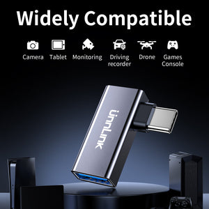Portable 2-in-1 USB-C to USB3.1 & TF2.0 10Gbps Card Reader