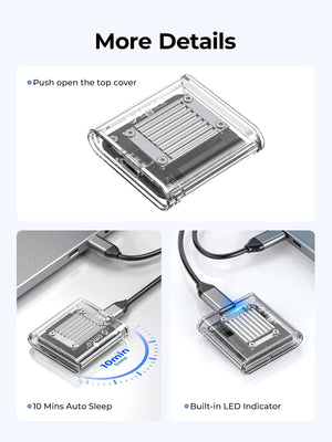 M.2 NVMe 2230 Transparent Enclosure