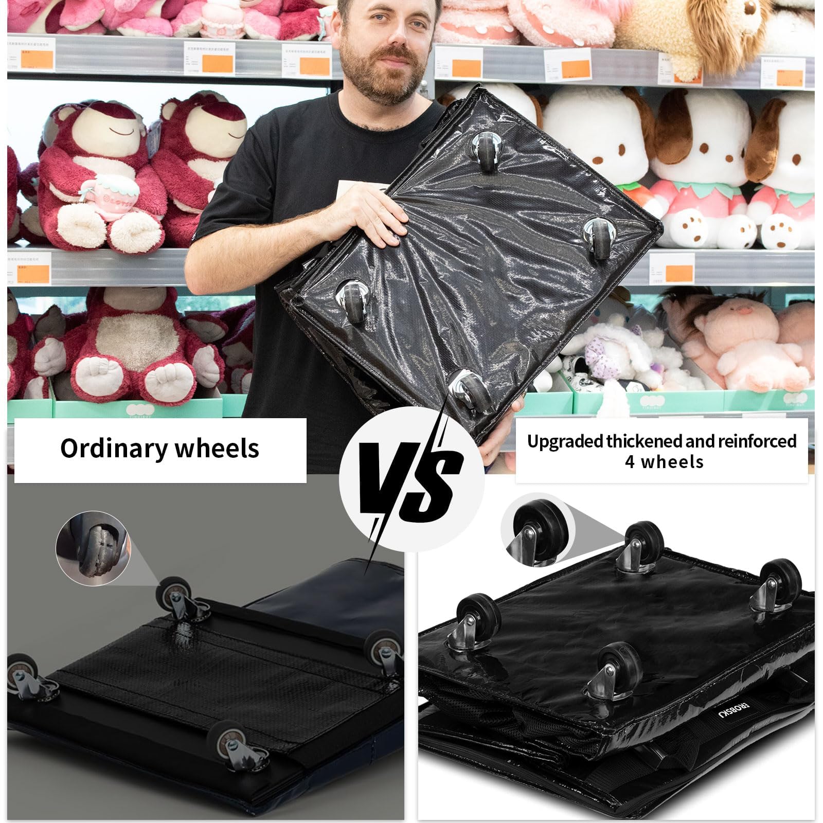 Reusable Shopping Bag with Wheels