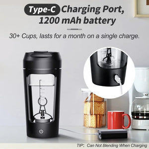 Electric Protein Shaker Bottle 650ml