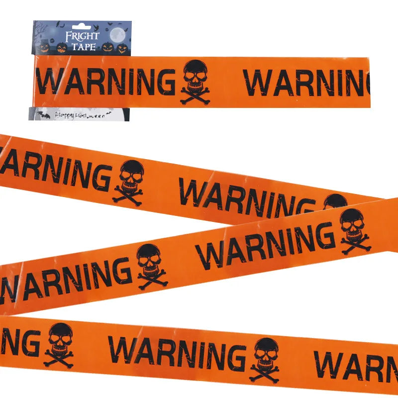 Halloween Props Warning Line