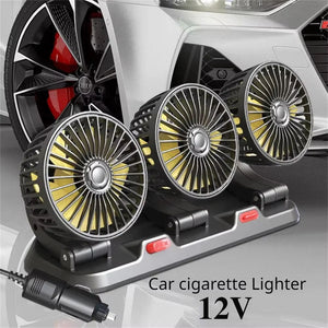 3-Head Rotatable Car Fan