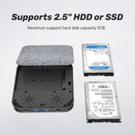 SATA Hard Drive Enclosure with USB-C Hub