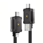 4-in-1 Fast Charging Cable with Rotatable Multi-Port Connectors