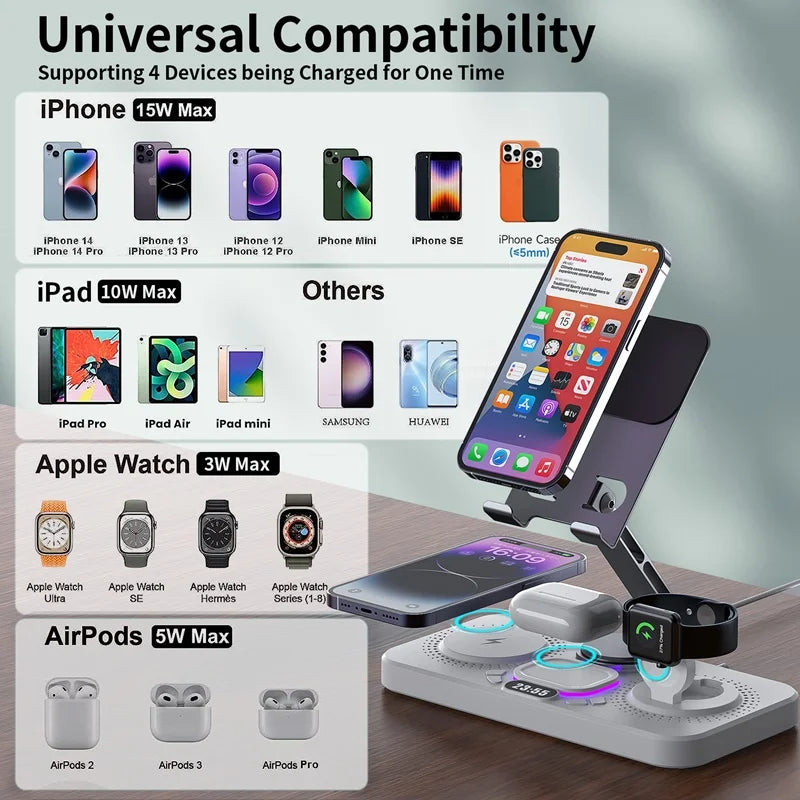 6 in 1 Wireless Charging Station