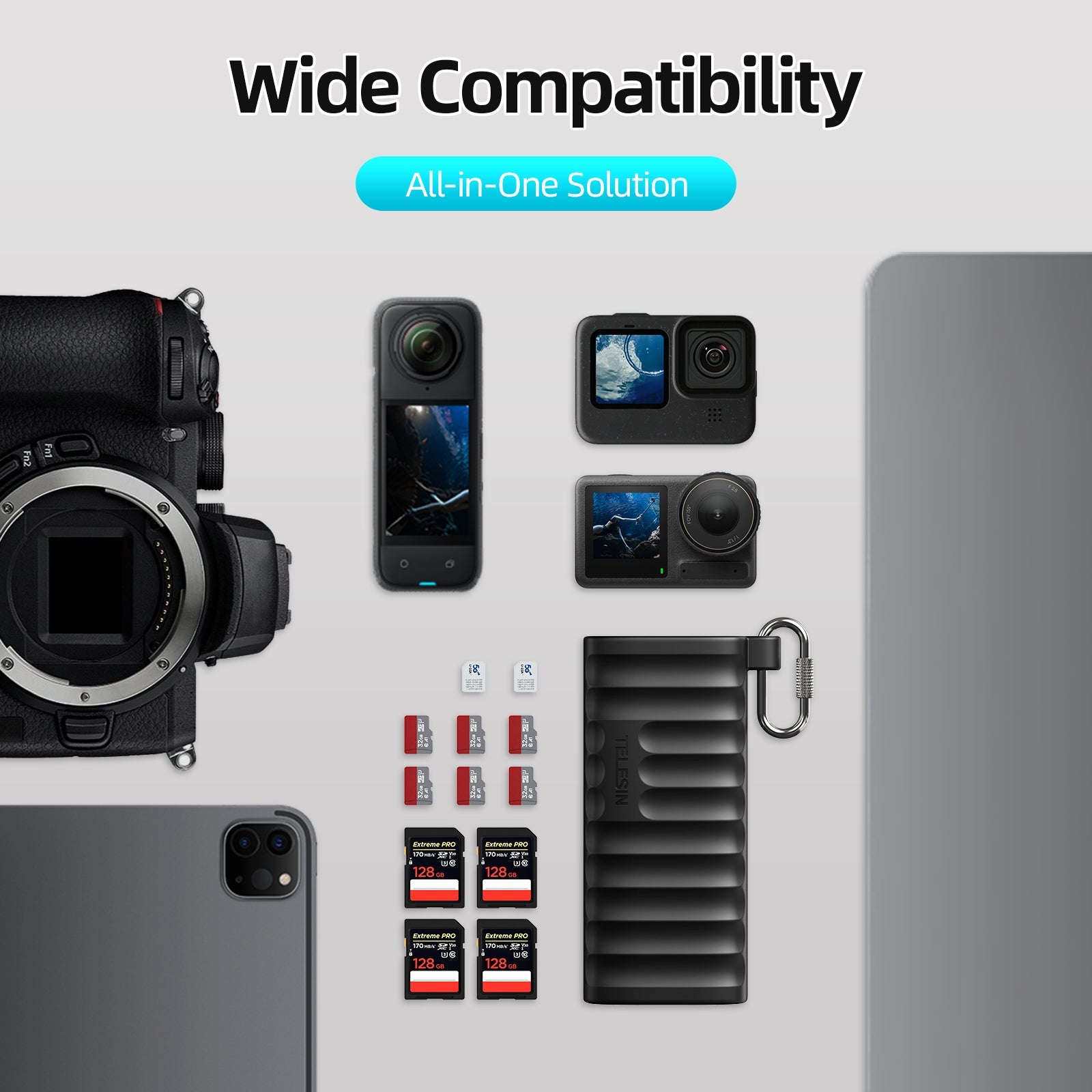 Compact Card Reader & Organizer