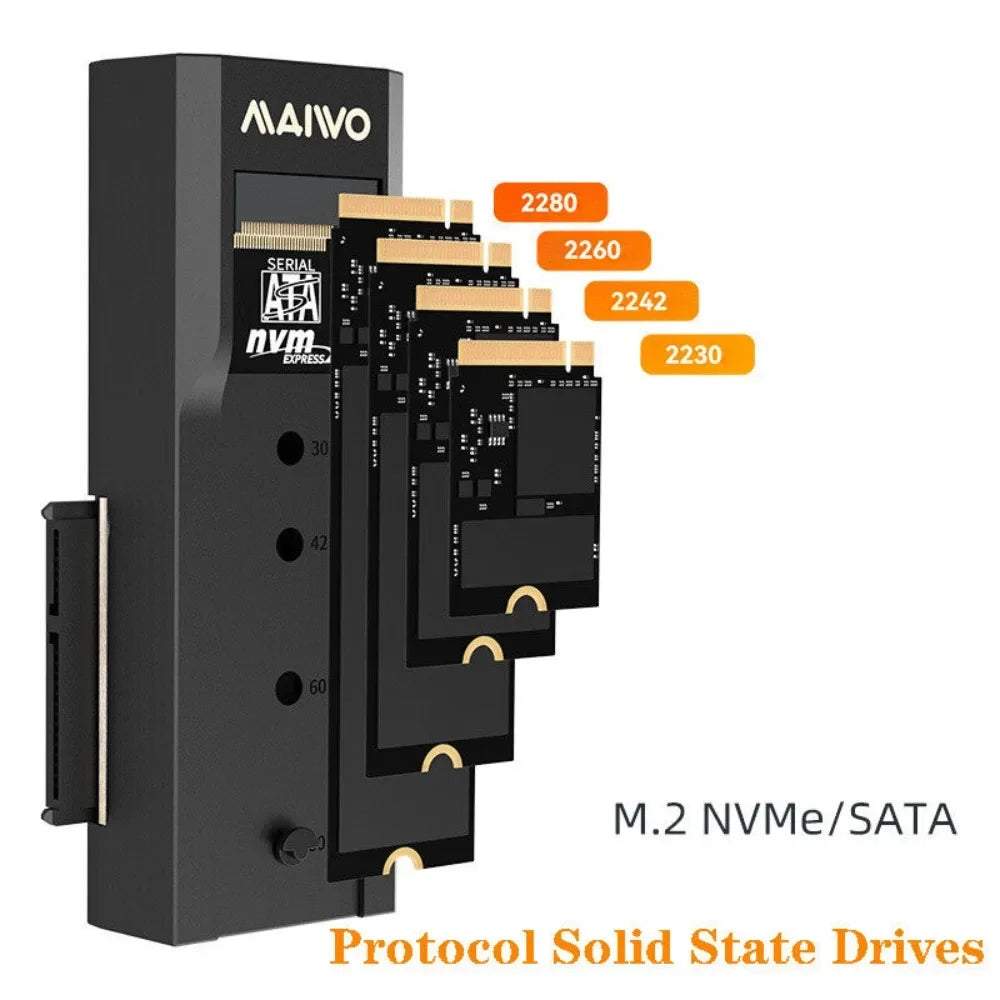 M.2 NVMe & SATA SSD Adapter