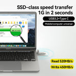 2-in-1 USB 3.2 SSD Flash Drive