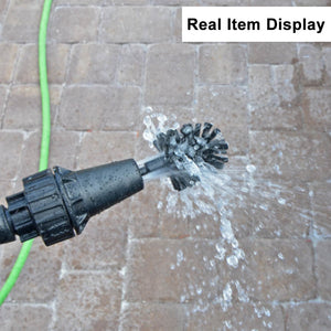 Water-Powered Rotary Cleaning Brush