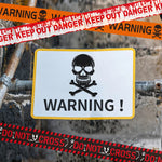 Halloween Props Warning Line