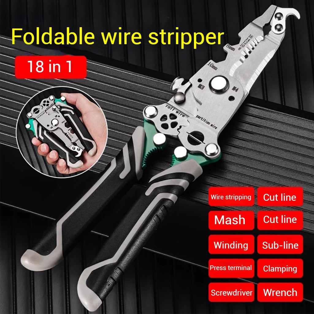 18-in-1 Multifunction Wire Stripping Pliers
