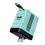 20W GaN Fast Charger with Dual Retractable Cables