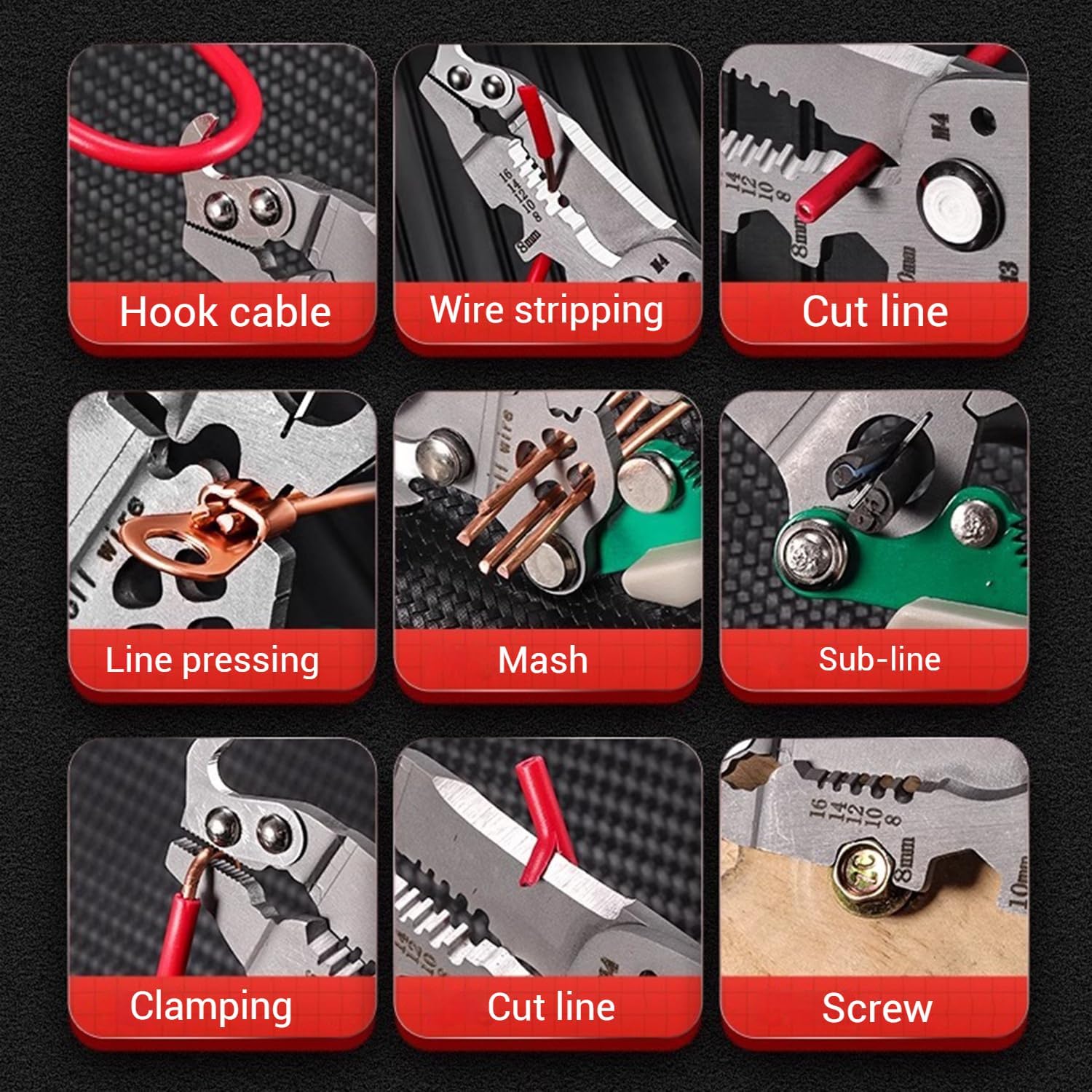 18-in-1 Multifunction Wire Stripping Pliers