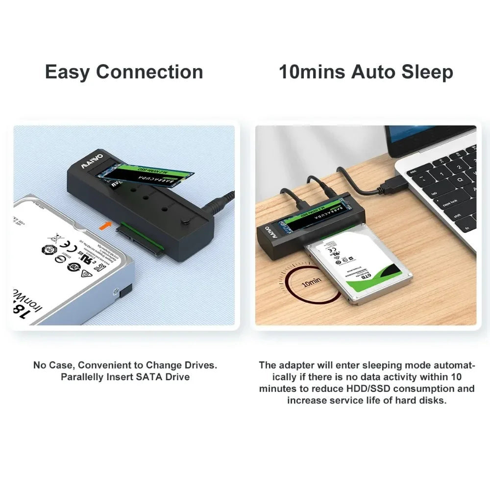 M.2 NVMe & SATA SSD Adapter