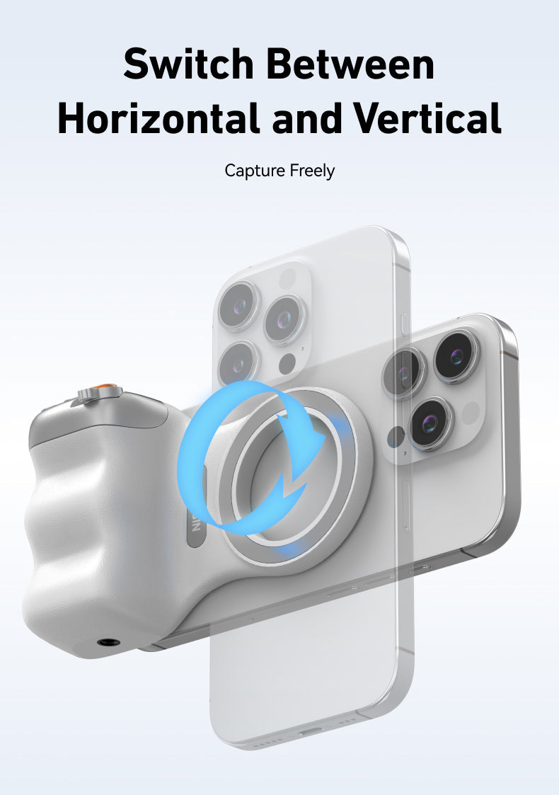 Magnetic Smartphone Camera Grip with Remote