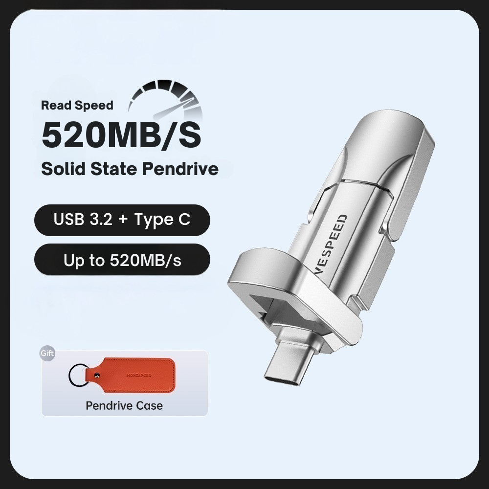 2-in-1 USB 3.2 SSD Flash Drive